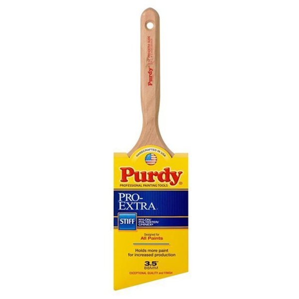 Purdy 3-1/2" Angle Sash Paint Brush, Nylon/Polyester Bristle 144152735